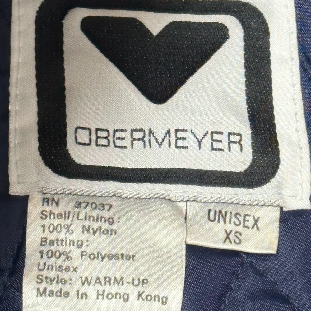 Obermeyer Vintage "Warm Up" Full Side Dual Zipper Legs Snow/Ski Pants Navy - Picture 3 of 12